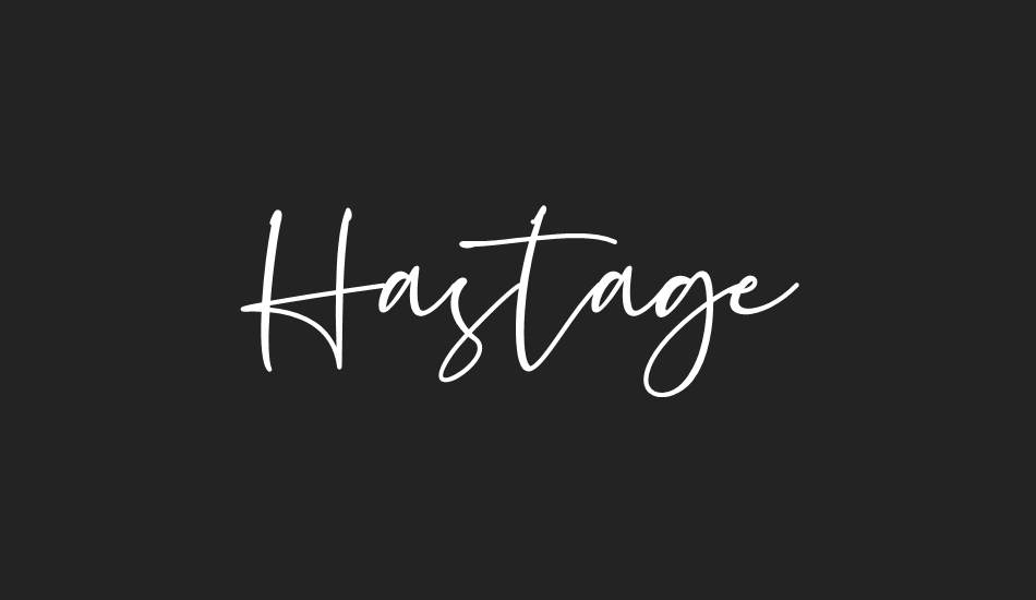 Hastage font big