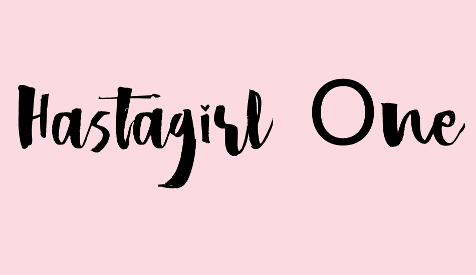 Hastagirl One DEMO font big