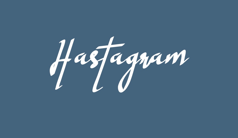 Hastagram Personal font big