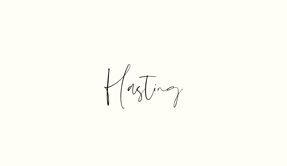 Hasting font big