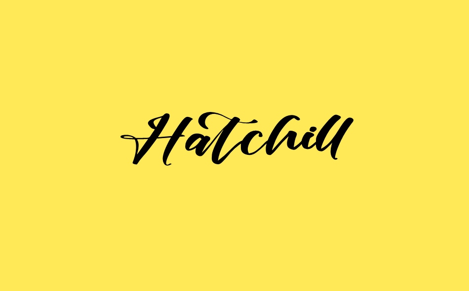 Hatchill font big