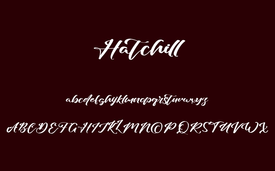 Hatchill font