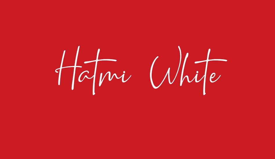 Hatmi White font big