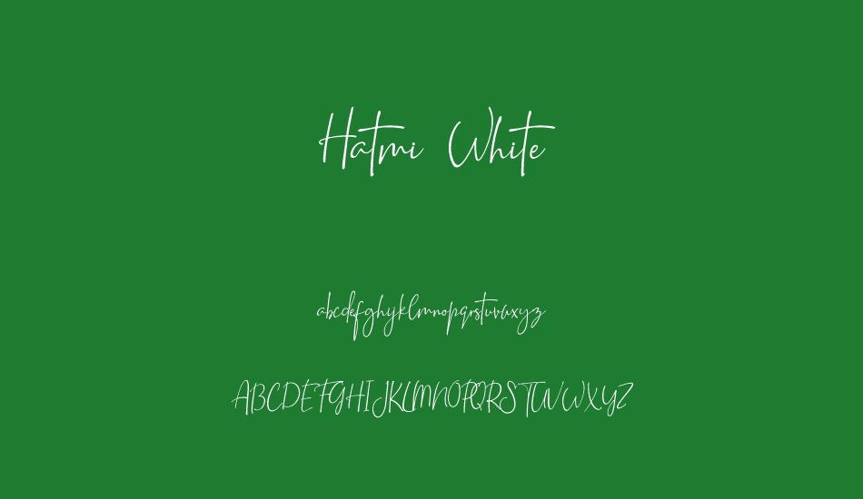 Hatmi White font