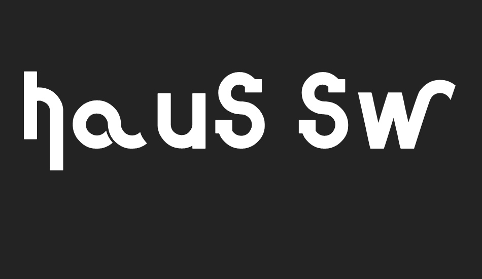 Haus Sweet Haus font big