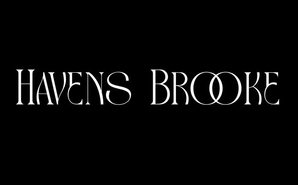Havens Brooke font big