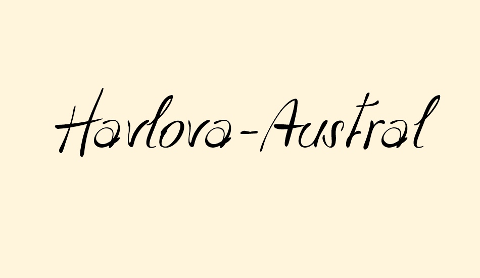 Havlova-Austral font big