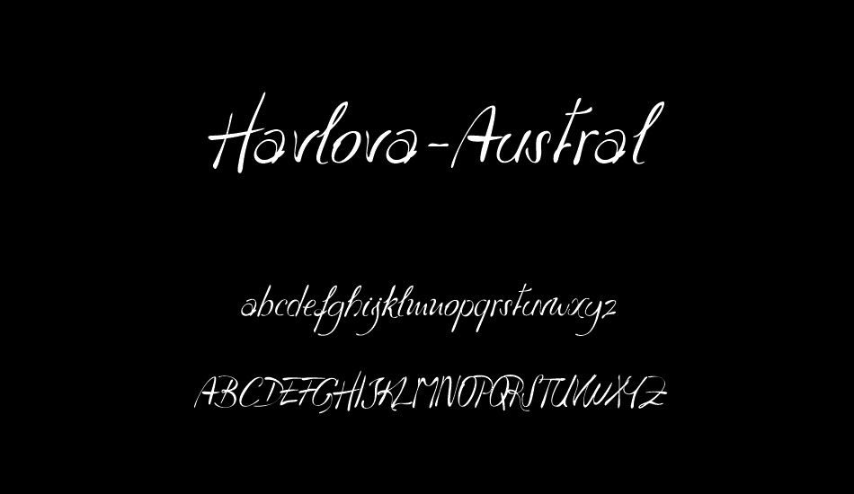 Havlova-Austral font