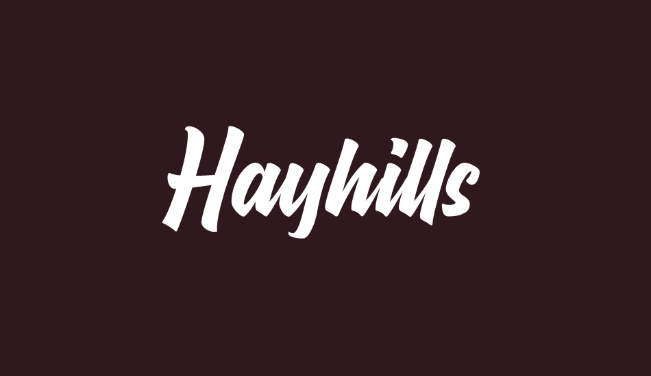 Hayhills Demo font big