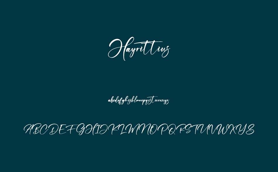 Hayrittius font