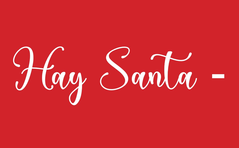 Hay Santa font big