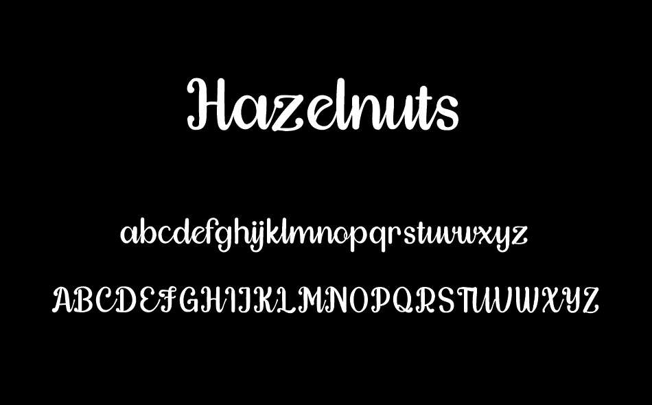 Hazelnuts font