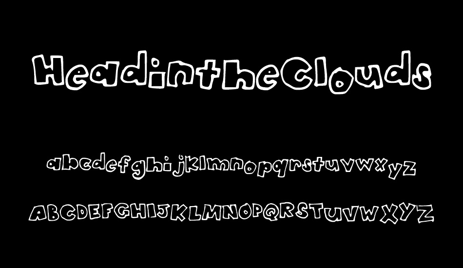 HeadintheClouds font