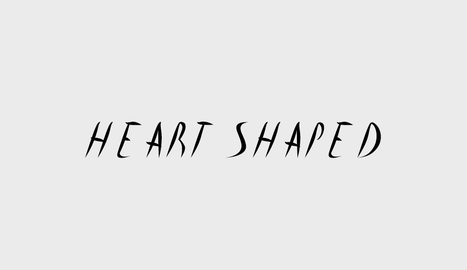 heart shaped font big