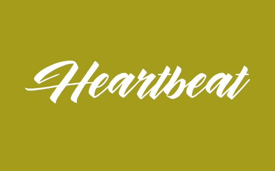 Heartbeat font big