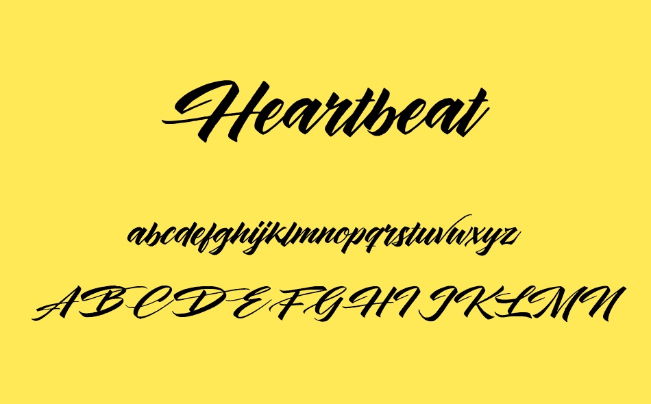 Heartbeat font
