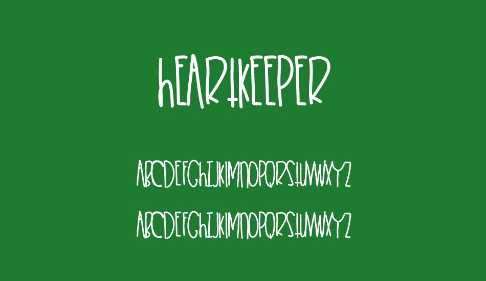 HeartKeeper font