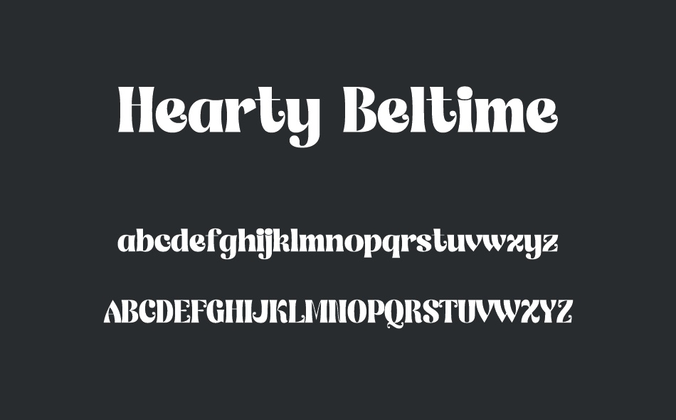 Hearty Beltime font