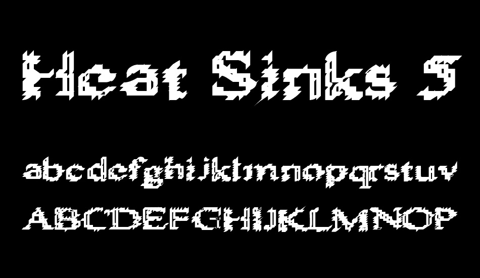 Heat Sinks 586 font