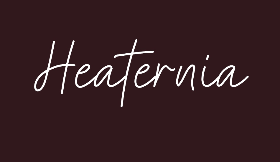 Heaternia font big