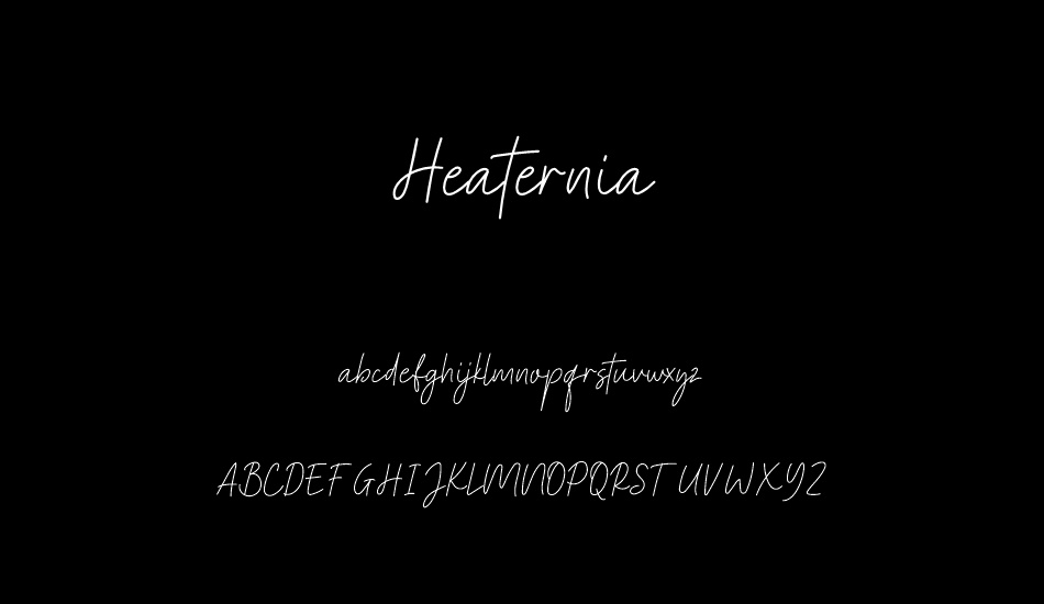 Heaternia font