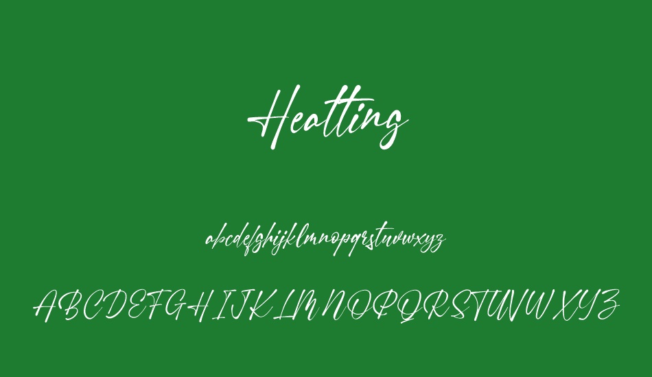 Heatting font