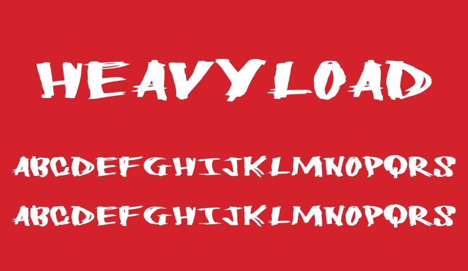 HeavyLoad font