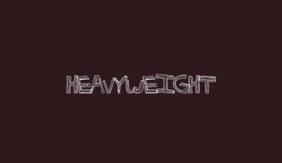 HeavyWeight font big