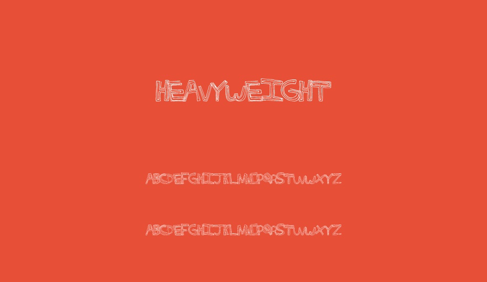 HeavyWeight font