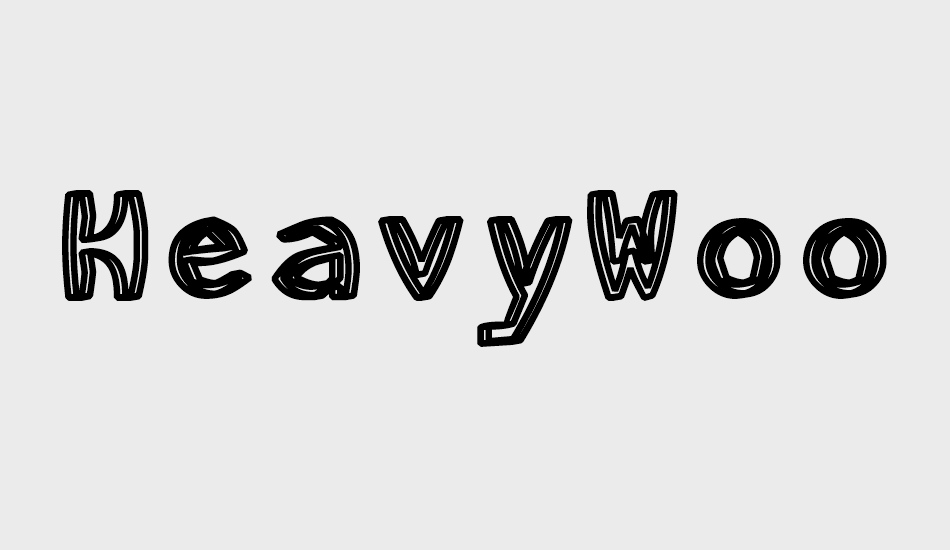 HeavyWood font big