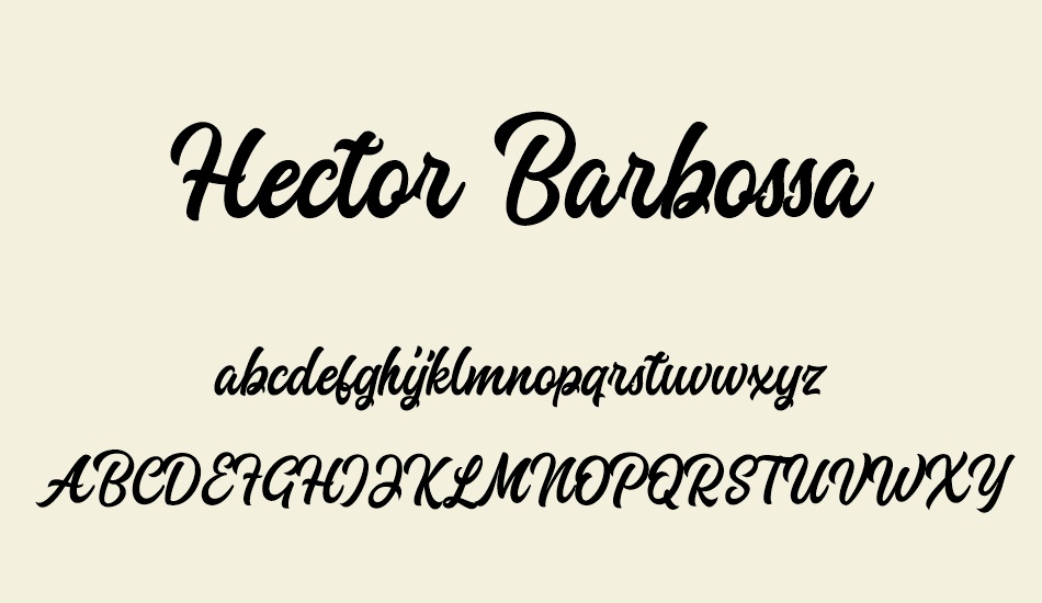 Hector Barbossa font