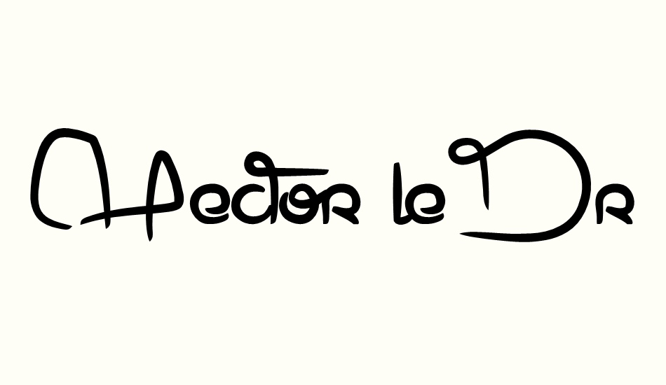 Hector le Dragon font big