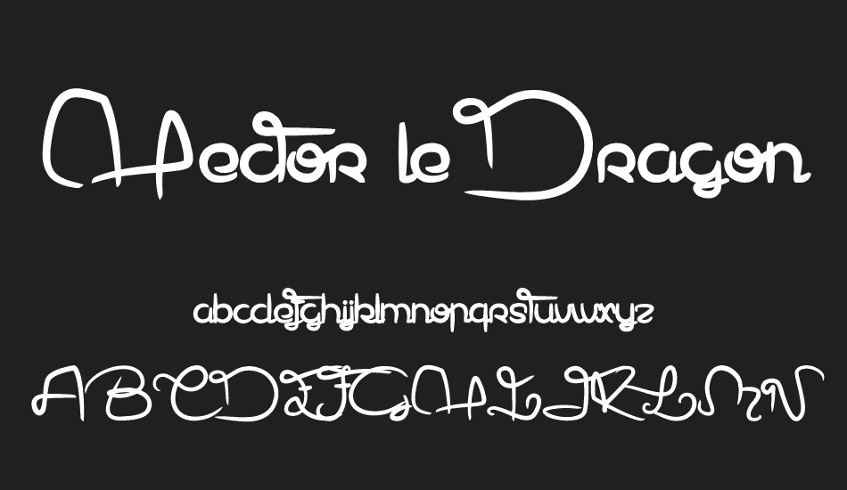 Hector le Dragon font