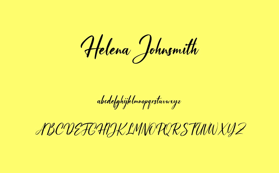 Helena Johnsmith font