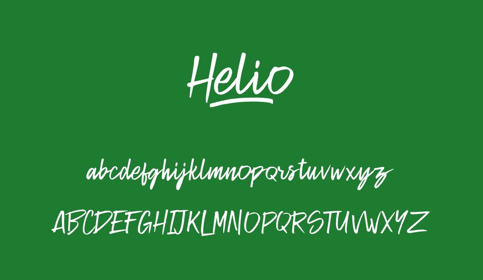 Helio font