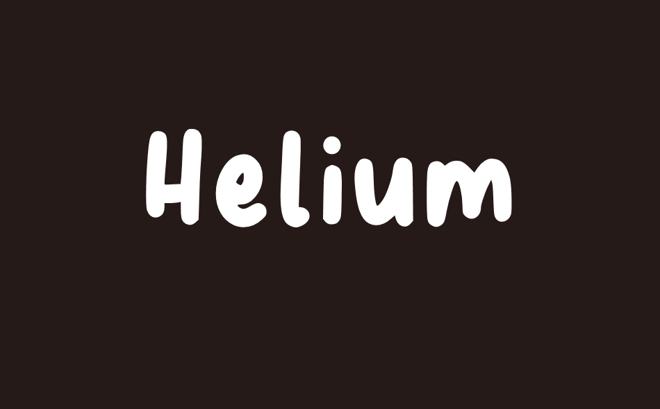 Helium font big