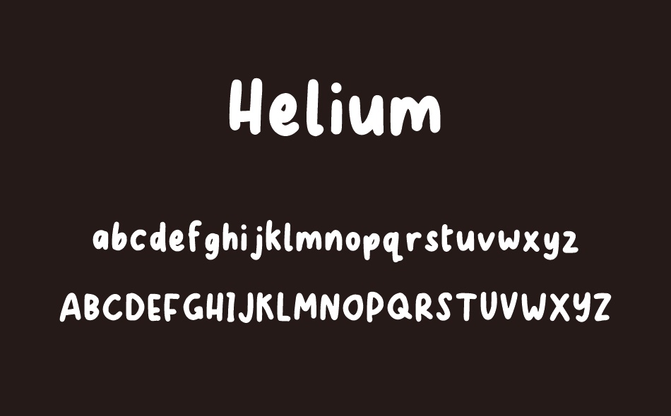 Helium font