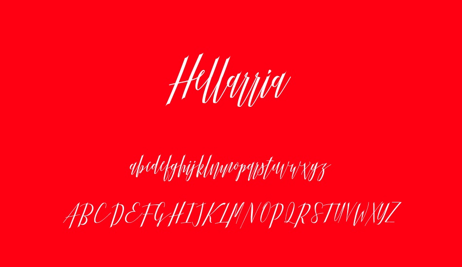 Hellarria font