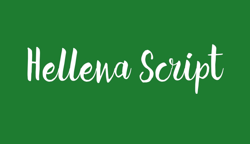 Hellena Script font big