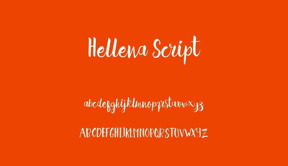 Hellena Script font