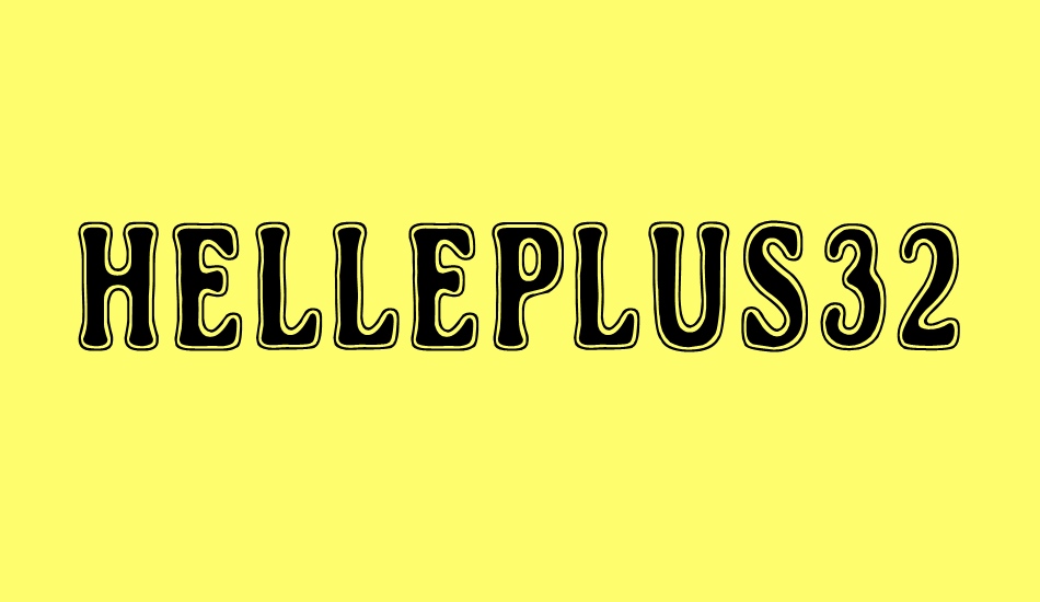 Helleplus32 font big