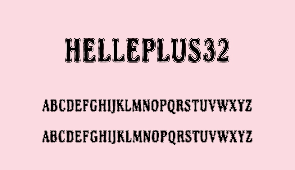 Helleplus32 font