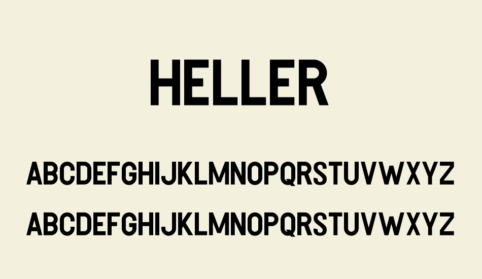 Heller font