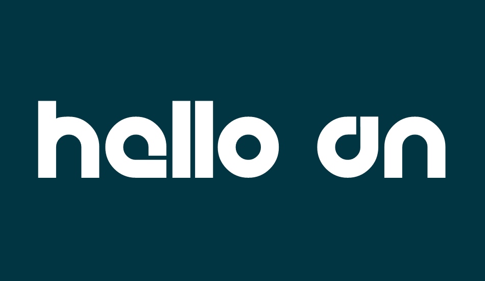 Hello Angel font big