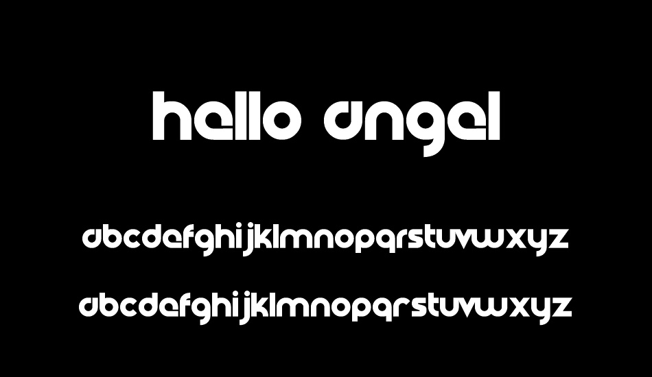 Hello Angel font