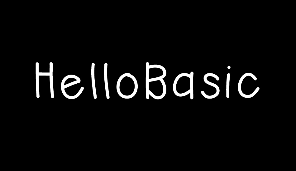 HelloBasic font big