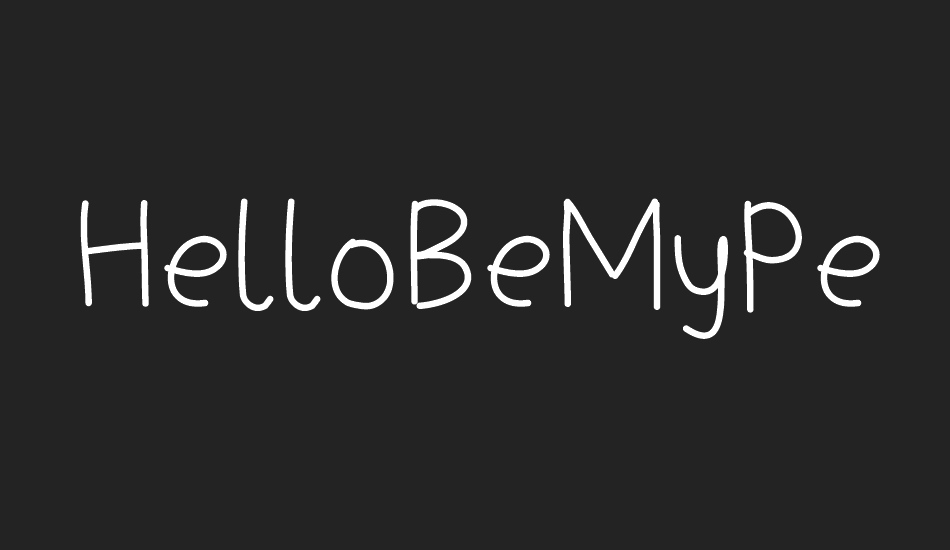 HelloBeMyPenPal font big