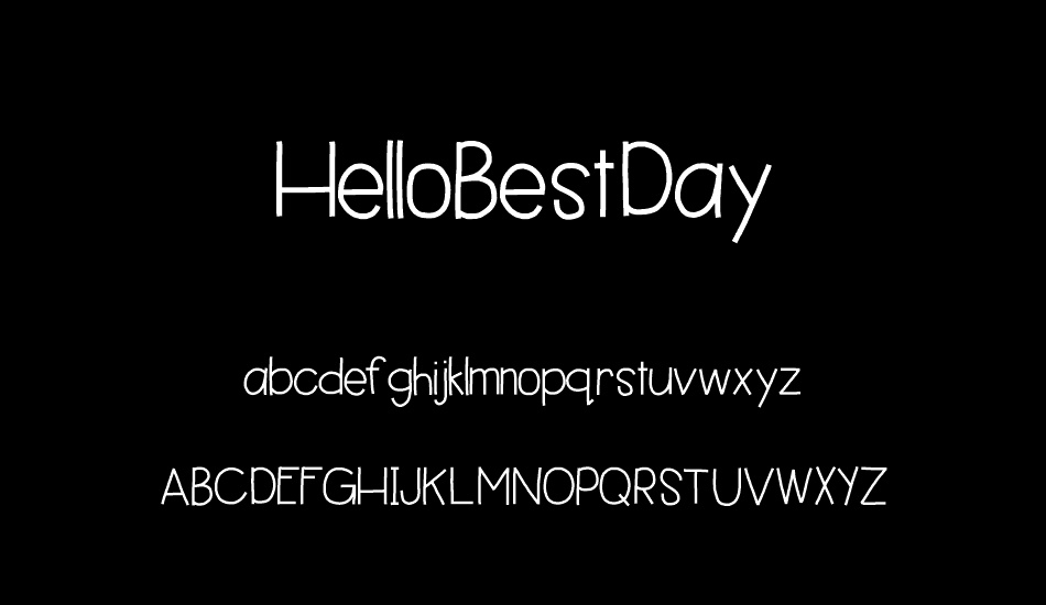 HelloBestDay font