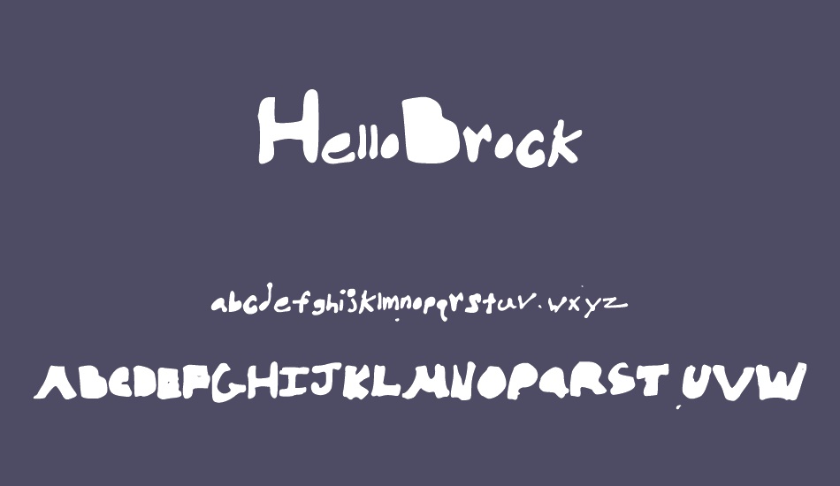 HelloBrock font