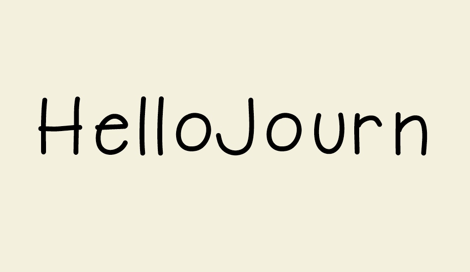 HelloJourney font big